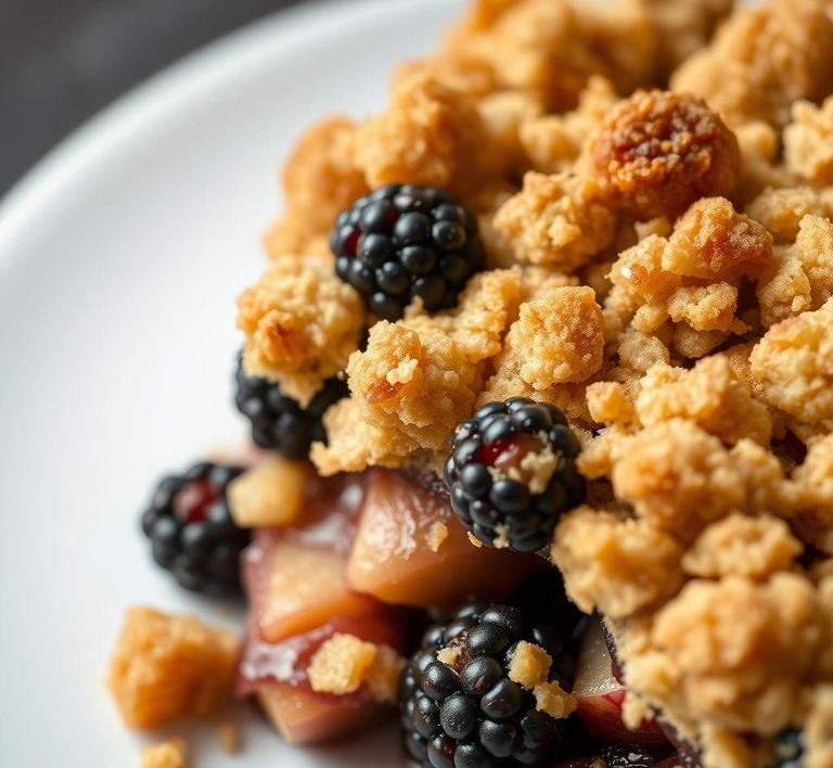 jamie oliver apple and blackberry crumble