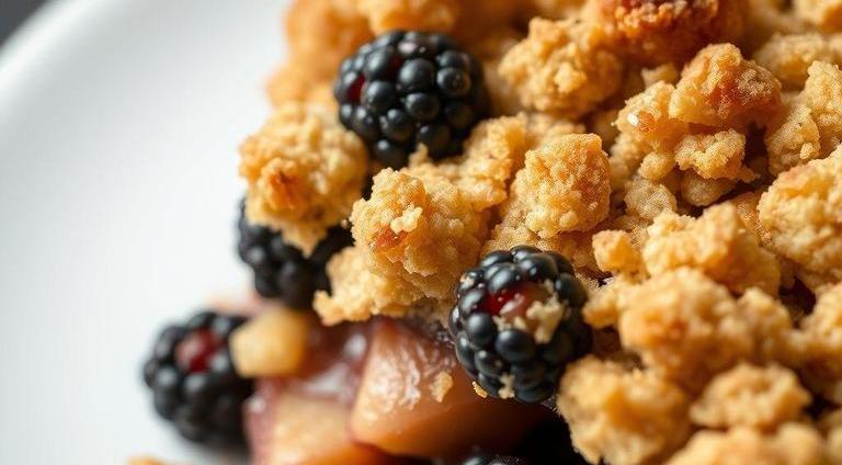 jamie oliver apple and blackberry crumble