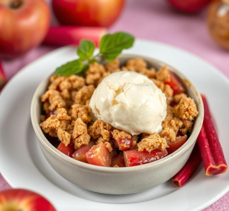 jamie oliver apple and rhubarb crumble