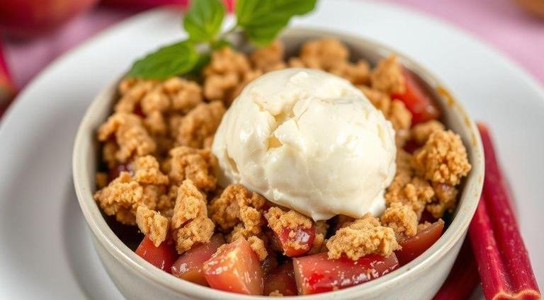 jamie oliver apple and rhubarb crumble
