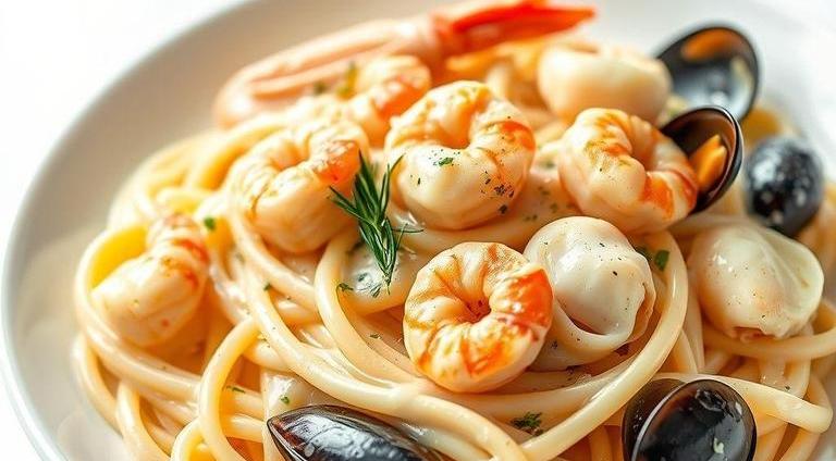 jamie oliver creamy seafood pasta