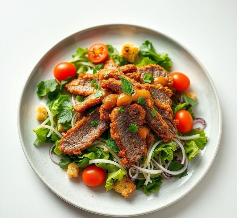jamie oliver crispy beef salad