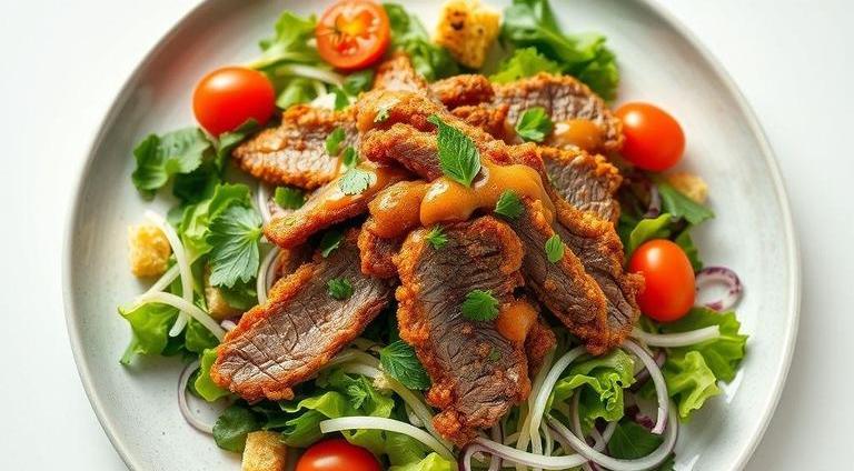 jamie oliver crispy beef salad