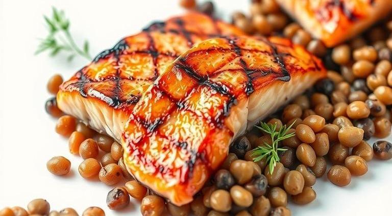 jamie oliver lentils and salmon