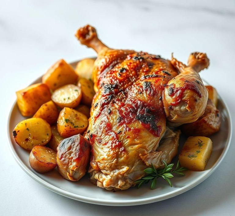 jamie oliver roast chicken and potatoes