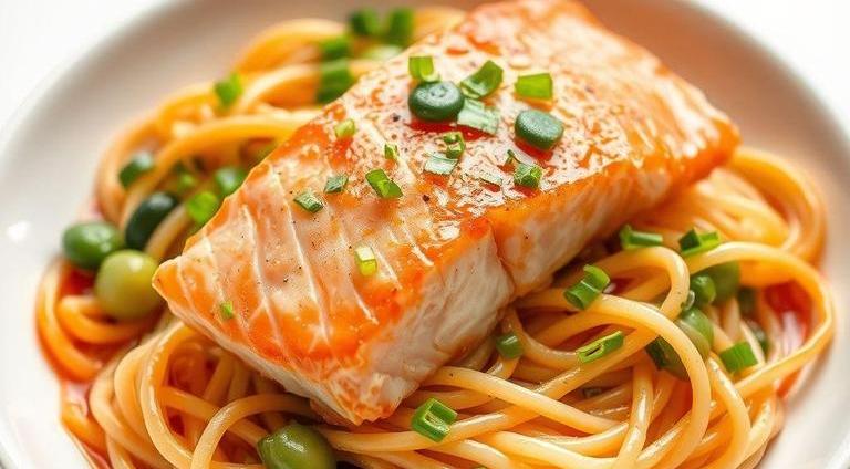 jamie oliver salmon noodles