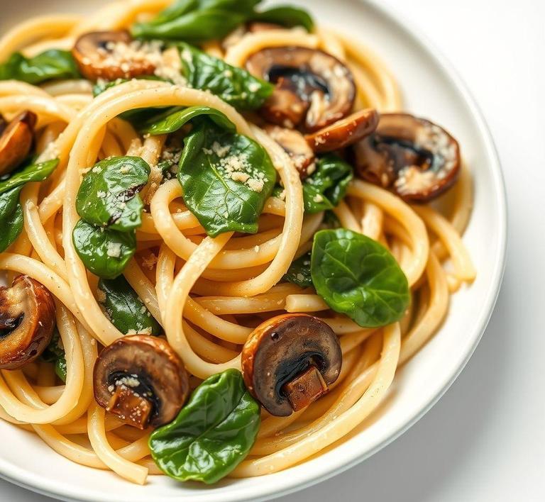 jamie oliver spinach and mushroom pasta
