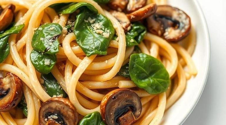 jamie oliver spinach and mushroom pasta